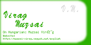 virag muzsai business card